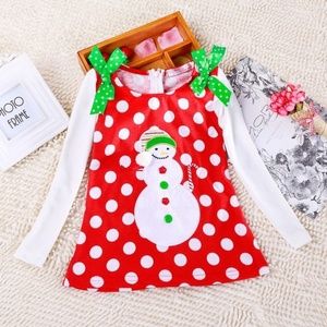 Polka Dot child's holiday dress